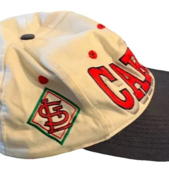 Vintage Mens White St. Louis Cardinals Snapback Baseball Hat Cap One Size RARE